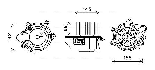 AVA QUALITY COOLING vidaus pūtiklis FT8430